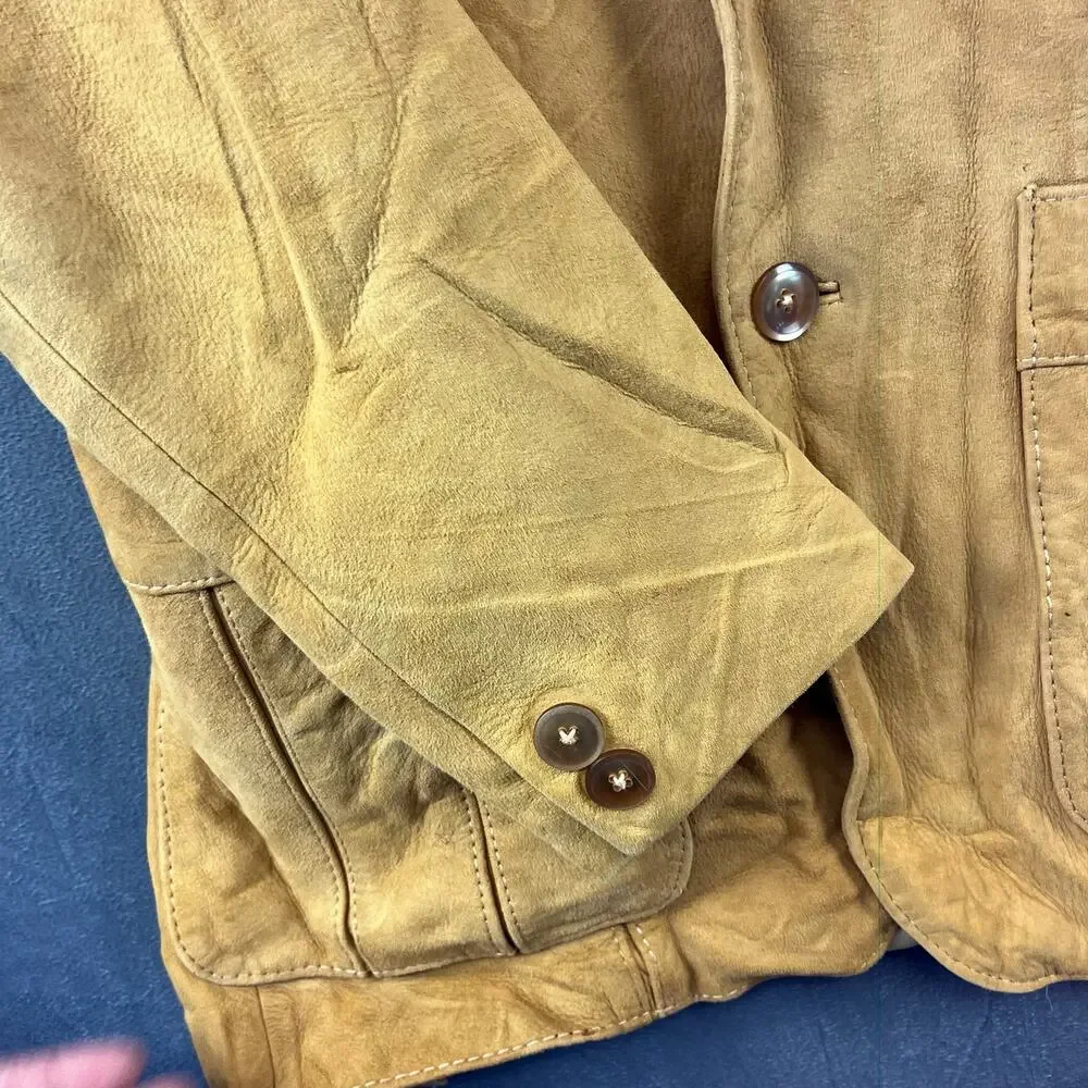 Vintage 1960's Wilson's House of Suede and Leather Blazer Size Men's 36L Western